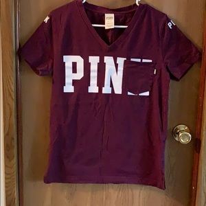 PINK maroon T-shirt